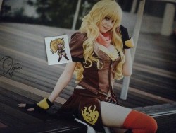 sheenaduquette:  theamazingflyinglion:    sheenaduquette the poster came in and I’m so happy thank you so much I love your cosplay! Your Yang cosplay is my new favorite now though I still love your Lucina and Weiss cosplay just as much it’s all so