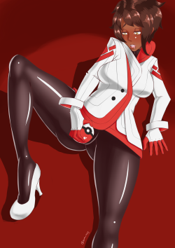 sumi-ayy:  candela from pokemon go.included progress and early sketches
