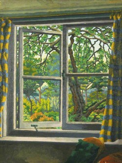 urgetocreate:  Charles Ginner,  Through a Cottage Window, Shipley, Sussex, 1930-40