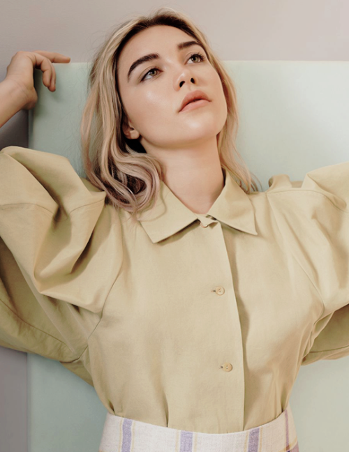 charliewatsons:Florence Pugh photographed by Liz Collins for Elle (2020)