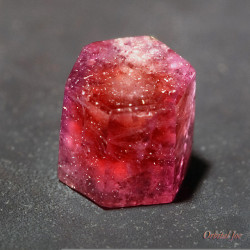 mineralists:  Red Beryl var. Bixbite  a rare form of Beryl(Red Emerald) Thomas Range, Utah