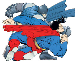 imthenic:  Batman vs Superman by Frank Miller - Geek Art. Follow back if similar.-