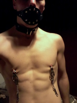 gayboykink:  Clover clamps… Who on Earth can handle weights on these divine things?! *whimpers* 