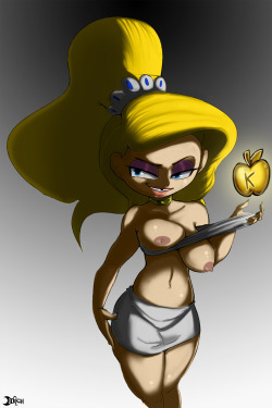 cdb2k3:  uncensoddrich:  Eris goddess of chaos… an image that I colored from the amazing Theboogie or history-eraser-button (Furaffinity). WIth all the permission. the only thing I added just as a way to make it fit was the golden apple.  And the famous