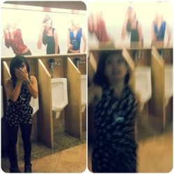 paint-the-world-with-me:  So I wanted a picture in the men’s bathroom.. but then I heard a guy coming.