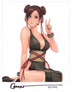 Omar-Dogan:  Chun Li In Her Alternate Uniform! This Was For A Fan And He Was Verey