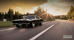 domdadomdomdom:  submissiveinclination:  itcars:  Dodge Challenger R/T Image by Adam Palander  Bad ass…  Another good one… Dominic Torretto would be proud 