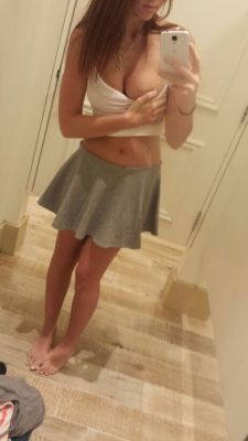 naughtylittlefantasy:  naughtylittlefantasy:  this is a little old but hi. who doesn’t like half naked dressing room selfies, you know  shameless self reblog cause i like this picture oops  This girl is sexy 