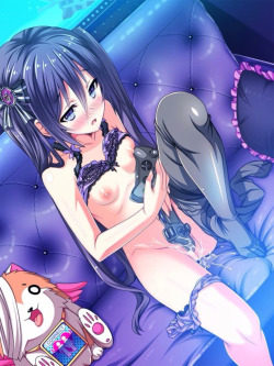 hentai-lovers101:  A perfect example for my dream girlfriend. We play games together and then we play â€˜gamesâ€™ together^^