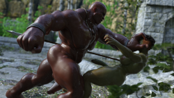 squarepeg3d: “You orcs never learn, do you? You will NEVER take me!” Narrok didn’t even have a chance to react as an inhumanly large hand wrapped around her face, lifting her carelessly into the air. “I won’t complain…I do love teaching you