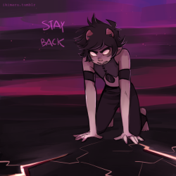 some more of that homeworld Karkat from the AU :^) and John(it’s supposed to mirror Lapis’ story sort of)