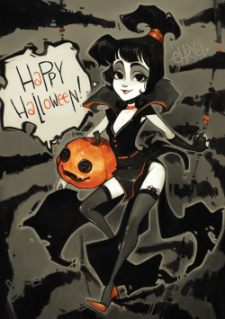 fluffyartuniverse:  grimphantom2:  slbtumblng:  ehryel:  A little gift for Fluffy-senpai~ Spooky Lydia Deetz in an OMilf inspired costume.  HnnnGGGGggg…  Fluffy, you’re so lucky =3  Truely lovely, Kohai. &lt;3 