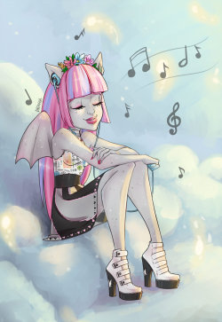 a-drycha:  Rochelle and music [Monster High] by a-drycha  