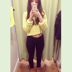 guccih:  i actually bought the same jumper as rebecca black omg hahaha  Remember to SUBMIT your own changing room shots! Click the SUBMIT button, email to fyeahcellpics@gmail.com, or use kik: fyeahcellpics Don&rsquo;t forget about our other blog: fyeahcel