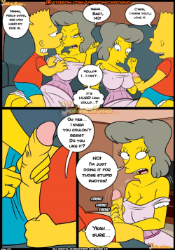 hentai-doujinshi-art:  Simpsons doujinshi; Old habits 8, Part ¾