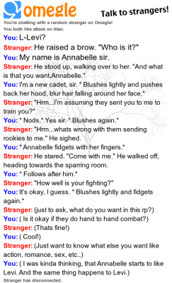 Talking to a stranger Levi x OC. It&rsquo;s really short, sorry about that!