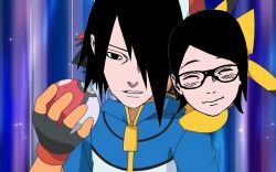milkylollipops:  After a long journey and fights with wild Shin Sr. and wild Shin Jr., Sasuke Ketchum and Saradachu encounter wild Suigetsu who might have answers about Saradachu’s real mother.Sasuke Ketchum has got enough of this nonsense and decided