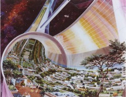 Makubenoaijin:  Staceythinx:  These Space Colony Concept Drawings Were The Result