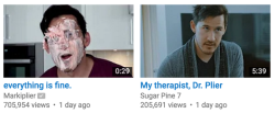 ohscheid:  Mark on other peoples’ channels vs mark on his own channel  I see nothing out of the ordinary