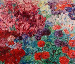 Artmastered:  Emil Nolde, Flower Garden, 1908, Oil On Canvas, [No Dimensions], Private