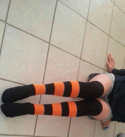 thigh-high-socks:  knee High Socks.  So cute,