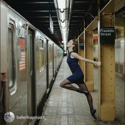 wolfordfashion:repost via @instarepost20 from @ballerinaproject_ #Ballerina - @wheresmytutu #ballerinaproject_ #ballerinaproject #ballet #dance #newyorkcity #tribeca #subway #Dress &amp; #hosiery @wolfordfashion #wolford #luxury #instarepost20