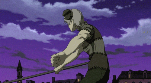 exploding-zombies:  birgadiergeneral:  scythe-meisters of Soul Eater gifs from theperfectcell