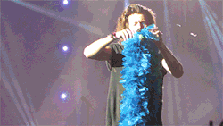 2tiedships2:  Harry and the feather boa.Cleveland - 27.08.15