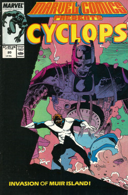 Marvel Comics Presents Featuring Cyclops, No. 20 (Marvel Comics, 1989). Cover art by Mike Mignola.From Oxfam in Nottingham.