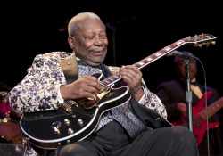 witchplzz:  glad2bhere:  B.B. King was an American blues musician, singer, songwriter, and guitarist. Rolling Stone magazine ranked him at No. 6 on its 2011 list of the 100 greatest guitarists of all time, and he was ranked No. 17 in Gibson’s “Top