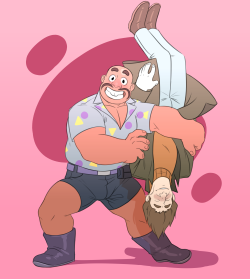 chesschirebacon:  “I turn my frown upside down!” Im so happy with the last SU episode that i draw the boyfriends Mr.Smiley and Mr.Frowny &lt;3&lt;3&lt;3 
