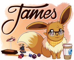 A few months ago I drew this name badge for a good friend of mine but I never came around to post it publicly because I’m forgetful. I did want to share it with you guys tho, so here it is!I hope you guys like some random hipster Eevee!