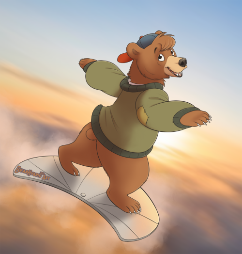 bearlyfunctioning:      Tailspin time! Looks like Kit Cloudkicker released his tow rope &amp; is ready to do some high altitude tricks~ (I’ll be honest I’ve never watched an episode of this show, my lovely supporters voted for me to do him in my style