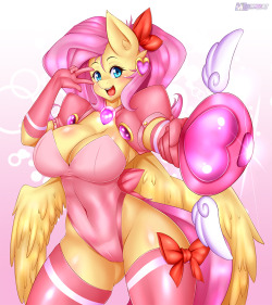 mleonheart:  [FANART] Magical of heart FluttershyHope you like it. :D Next week the great and powerful trixie!!!!If you enjoy this piece, consider supporting MLeonheart@ Patreon.com/MLeonheart   &lt; |D’‘‘‘