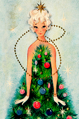 vintagegal:  1950s/1960s Vintage Christmas Cards: part one