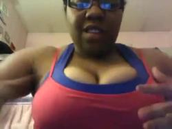 Black-Freaks-With-Big-Clit:  Video!Chubby Black Girl With Nice Size Clit Masturbates