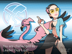 brex-art:  Be ready: A new Challenger approaches!Leader Dua Lipa is ready to battle and you better follow her new rules or you’ll have a long time to get over her challenge!Prove yourself persistent enough and obtain the Rule One badge!  