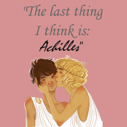 diangelonnico:  art | Edit by me | The Song Of Achilles by Madeline Miller 