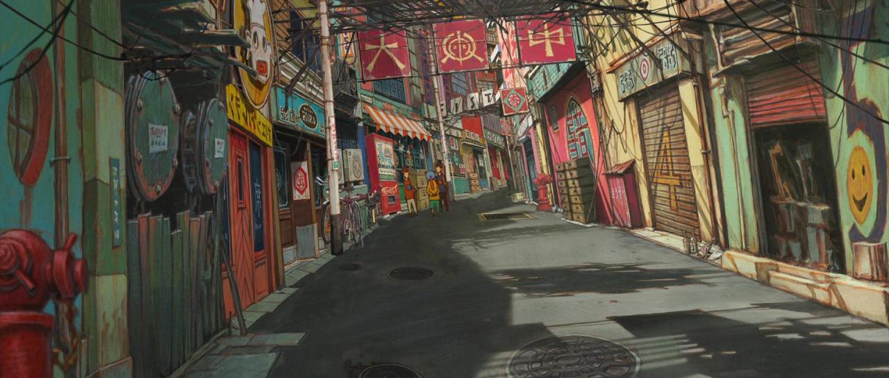 anime-backgrounds:  Tekkonkinkreet. Directed by Michael Arias and Hiroaki Ando and