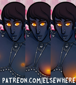 My Patrons choose a new character!Maram ~ Gender-changing GenieI just uploaded a big image dump with 12 versions to Patreon. It’s spicy! And glowy! And magical! 