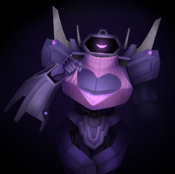 humanity-shines:  jaffajamjam:  happybraindeath:  time-does-not-exist-for-photons:  Shockwave has updated his style to suit the season  @proxyjammer    is it me or does shockwave give off a vague drag queen/nikki minaj vibe? and I’m all for it  Like