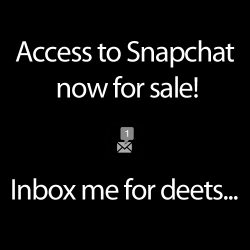 gingerbanks:  I finally installed Snapchat,