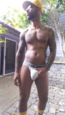 dominicanblackboy:  A sexy intimate moment wit hot fat hairy ass and fat delicious grown man dick Kory Mitchell!