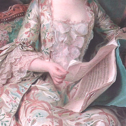 Madame de Pompadour details Â -Â  Maurice Quentin de La Tour