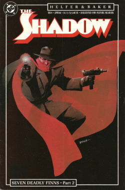 The Shadow No. 9 (DC Comics, 1988). Cover art by Kyle Baker.From Oxfam in Nottingham.
