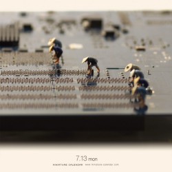 lustik:  Miniature Calendar by Tatsuya Tanaka via Colossal and Spoon &amp; Tamago. Lustik:  twitter | pinterest | etsy 