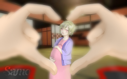 samoqueen:  My art FOR gintoki and pregnant tsukuyo *3* 