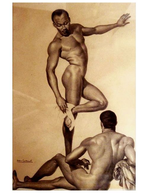 beyond-the-pale:    Pedro Centeno Valenilla - Dos Atletas, c. 1950