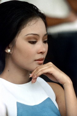 Beauty face (unidentified model/actress. Jakarta, Indonesia1972) by the Nick DeWolf Foundation