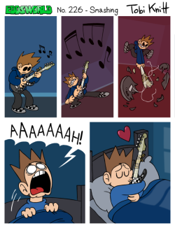 eddsworld:Drop the bass!This comic was written and illustrated by Tobias Knittknittcartoon.tumblr.com/www.youtube.com/channel/UCvmv0…Read more at www.eddsworld.co.uk